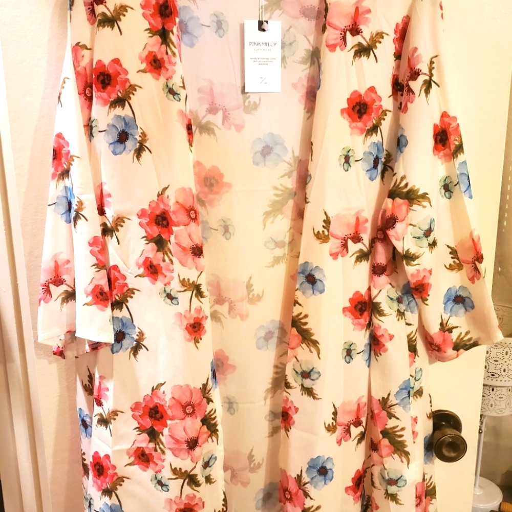 Kimono wrap cover up from Pink Milly